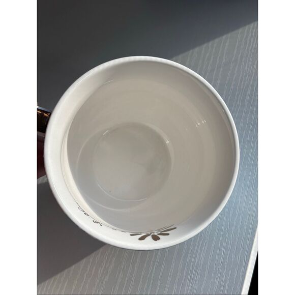 Lilly Pulitzer Ceramic Coffee Mug Tea Cup floral with Gold detail - Picture 8 of 9